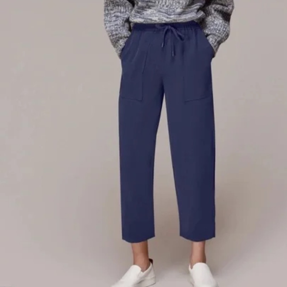 Whistles Nicola Tie Waist, Elastic‎ Waistband Pants, Size 2, NWOT